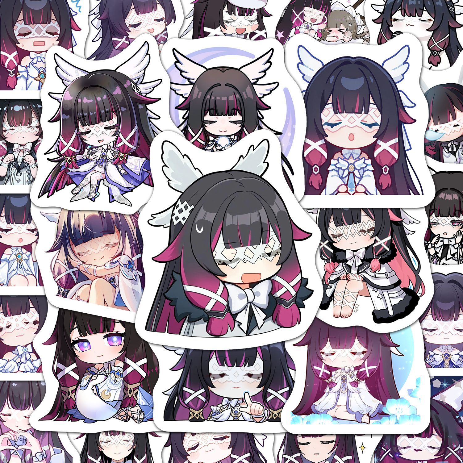 Phone Accessories China - 60Pcs Genshin Impact Columbina Anime Student