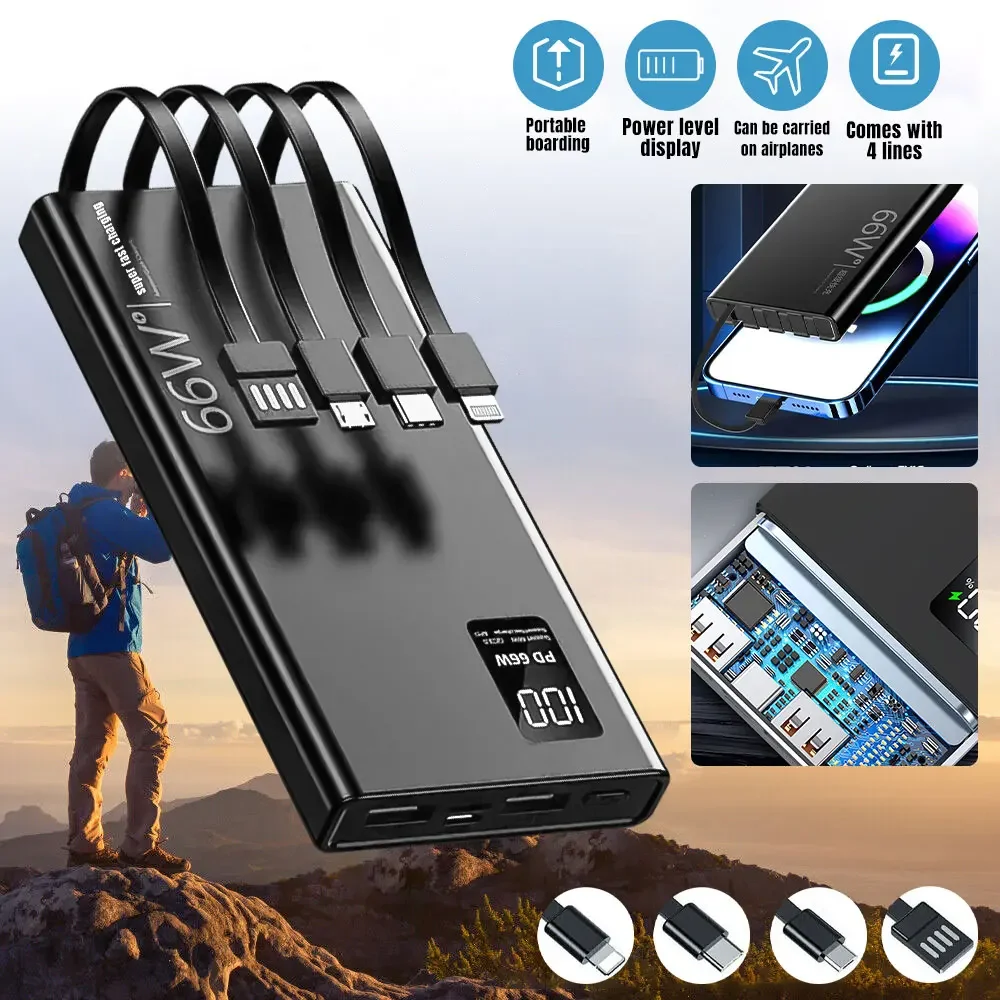 100000mAh Power Bank For Xiaom - Portable Charger 20000Mah recensione e prezzo
