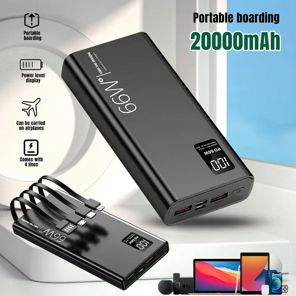 100000mAh Power Bank For Xiaom - Portable Charger 20000Mah recensione e prezzo