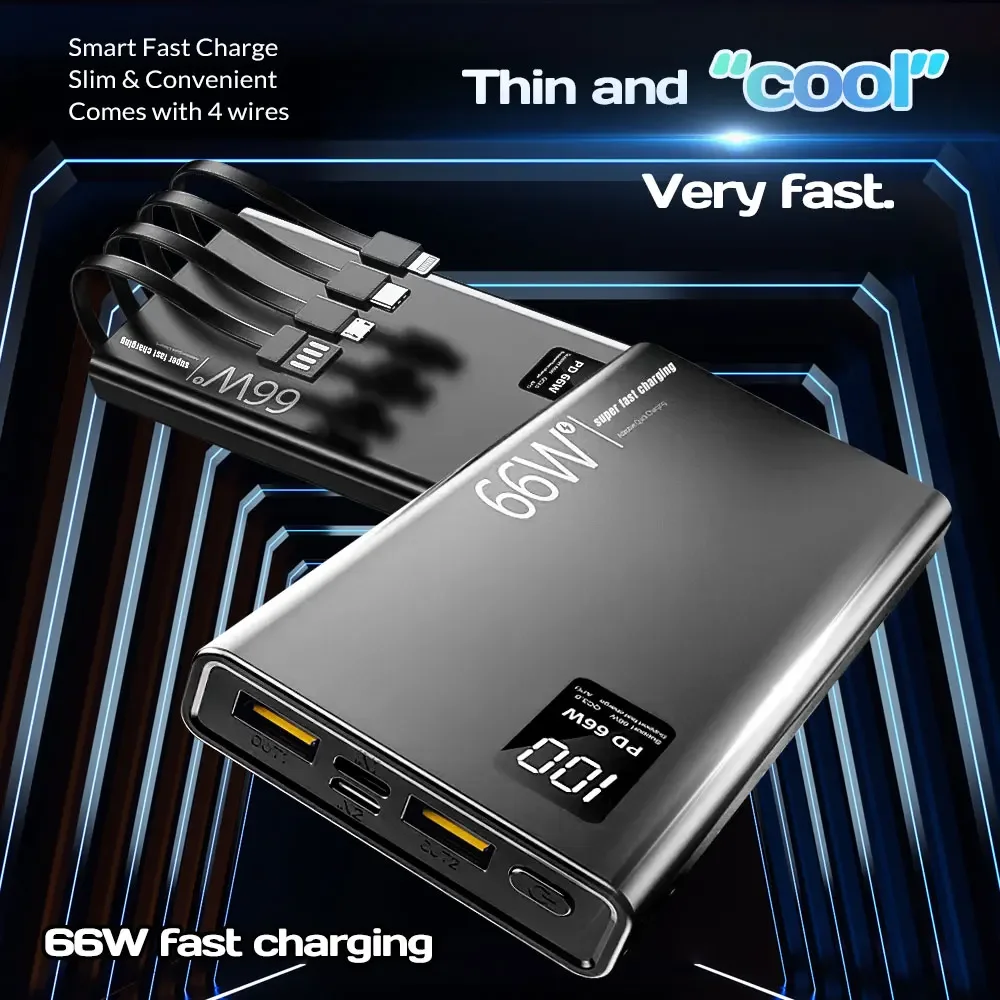 100000mAh Power Bank For Xiaom - Portable Charger 20000Mah recensione e prezzo