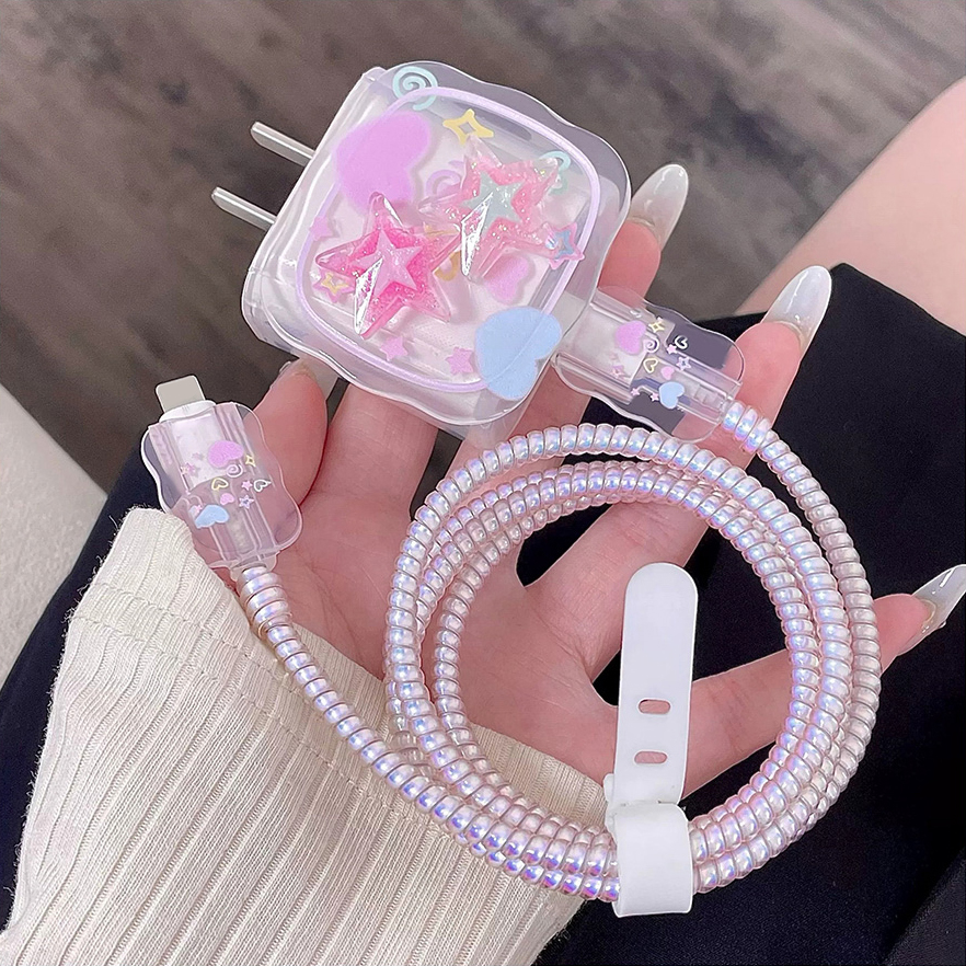 Pink Star Cable Charger Protec - Phone Accessories Online recensione e prezzo