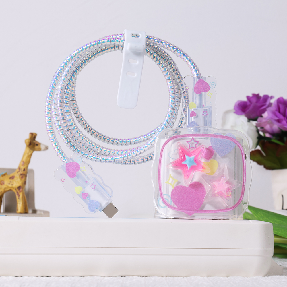 Pink Star Cable Charger Protec - Phone Accessories Online recensione e prezzo