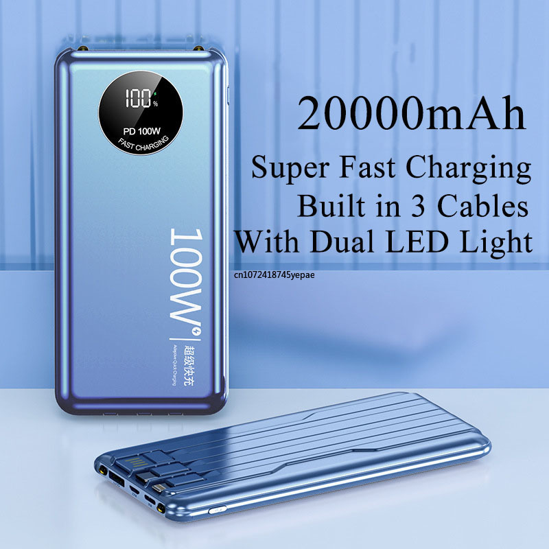 100W Super Fast Charging Power - Portable Charger 20000Mah recensione e prezzo