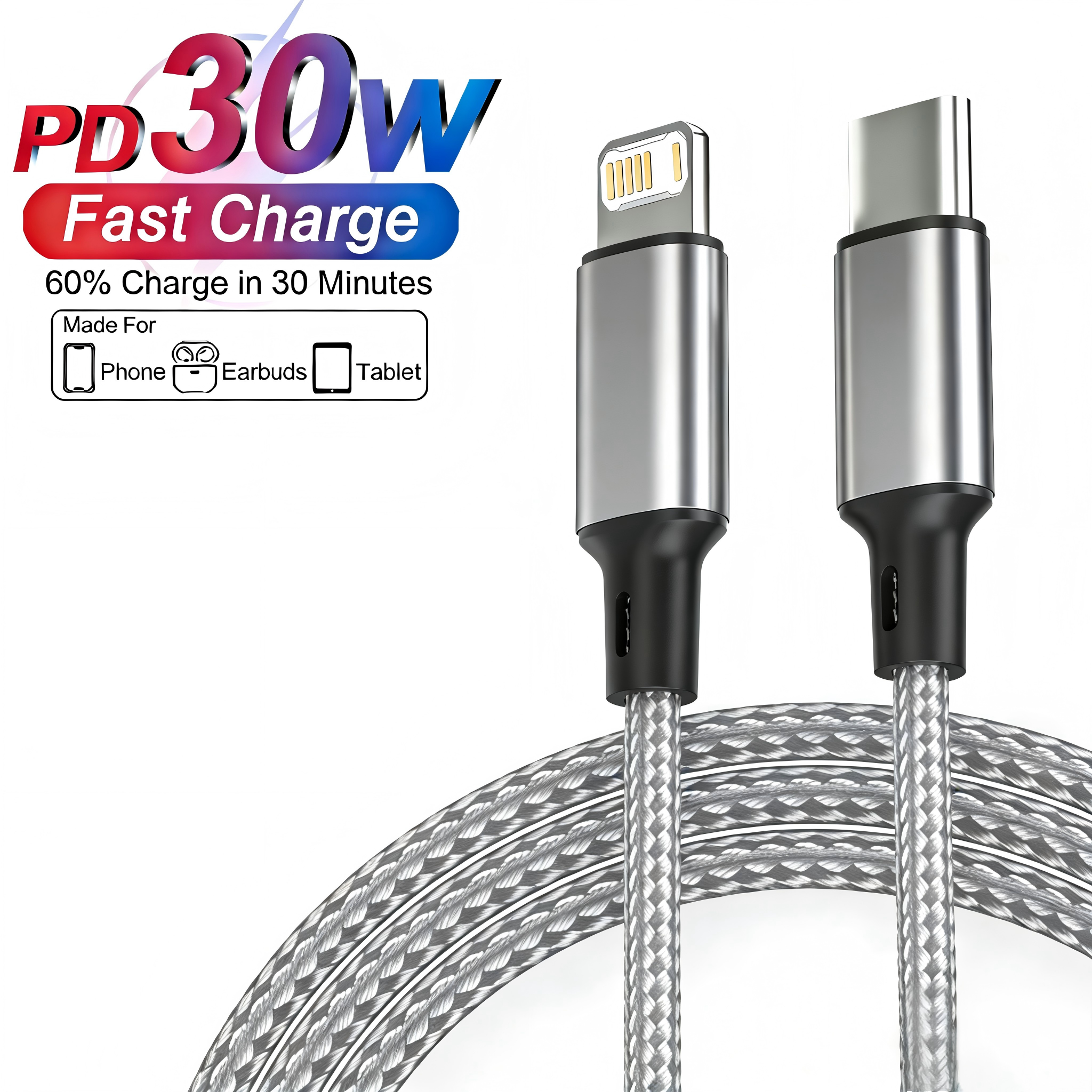 PD 30W USB Cable For iPhone 14 - Phone Accessories Online recensione e prezzo