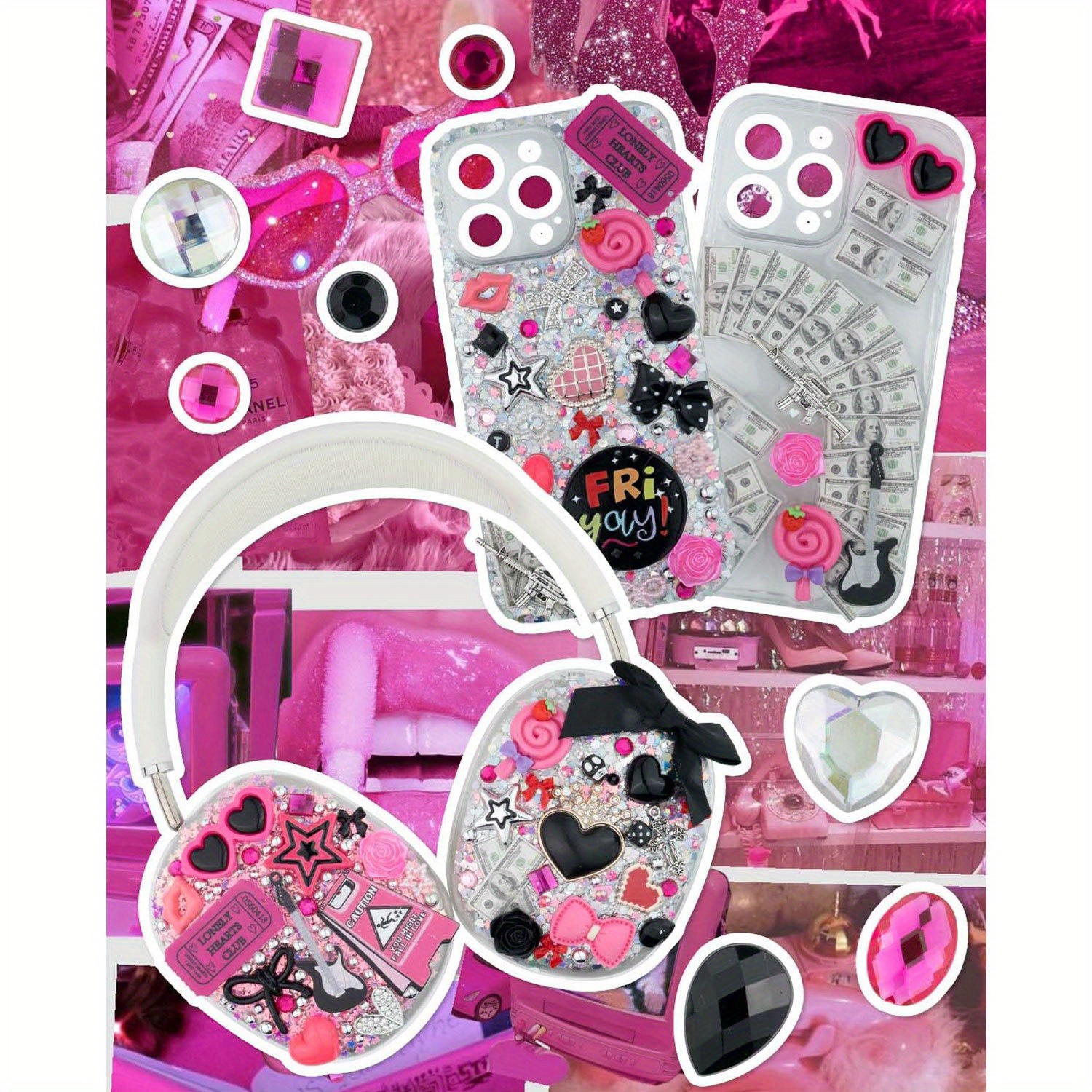 2380 Pcs DIY Jewelry Charm Mix - Phone Accessories Box Set recensione e prezzo