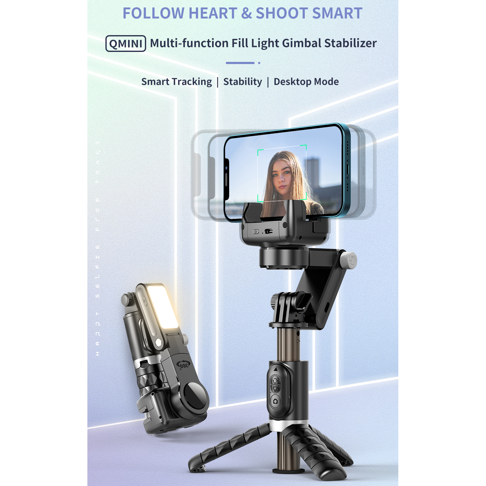 Selfie Stick Phone Gimbal Stab - Selfie Stick Tripod recensione e prezzo