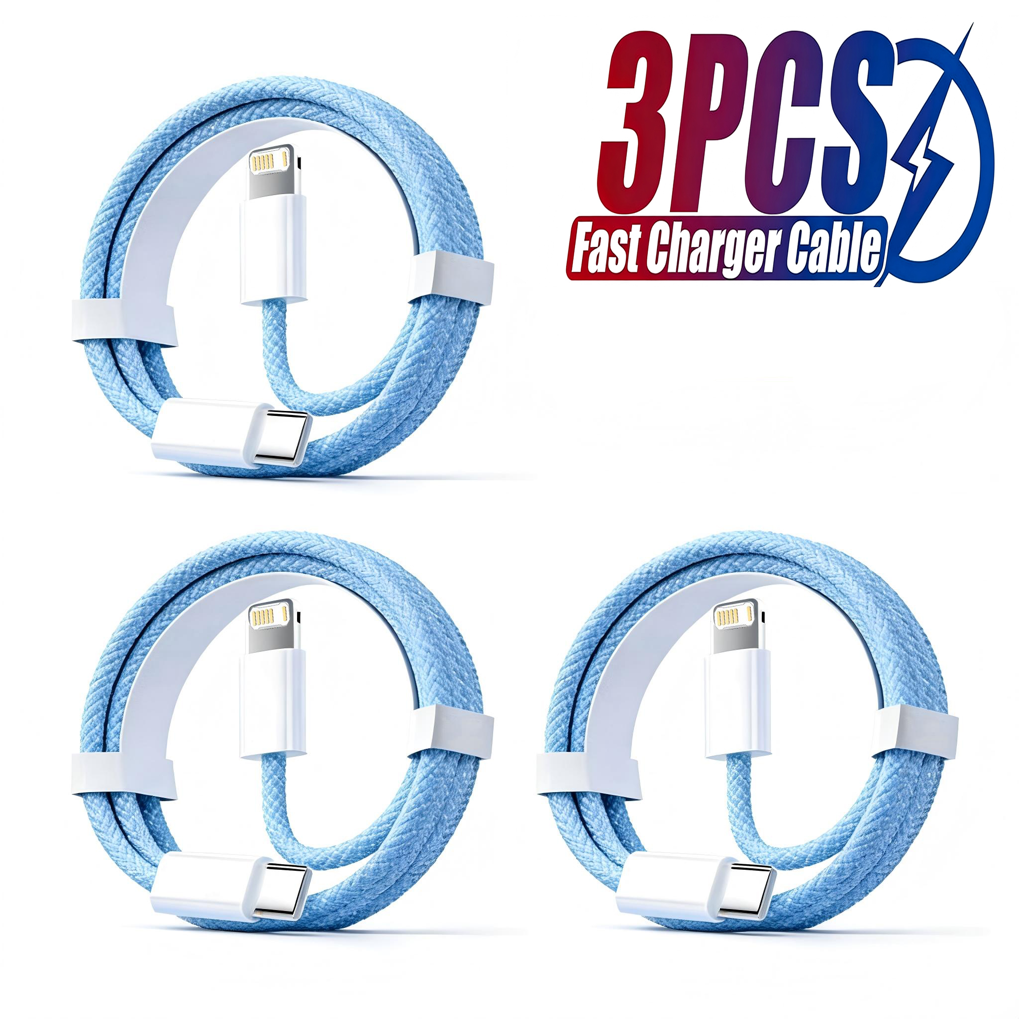 3PCS PD 30W USB Cable For iPho - Phone Accessories Online recensione e prezzo