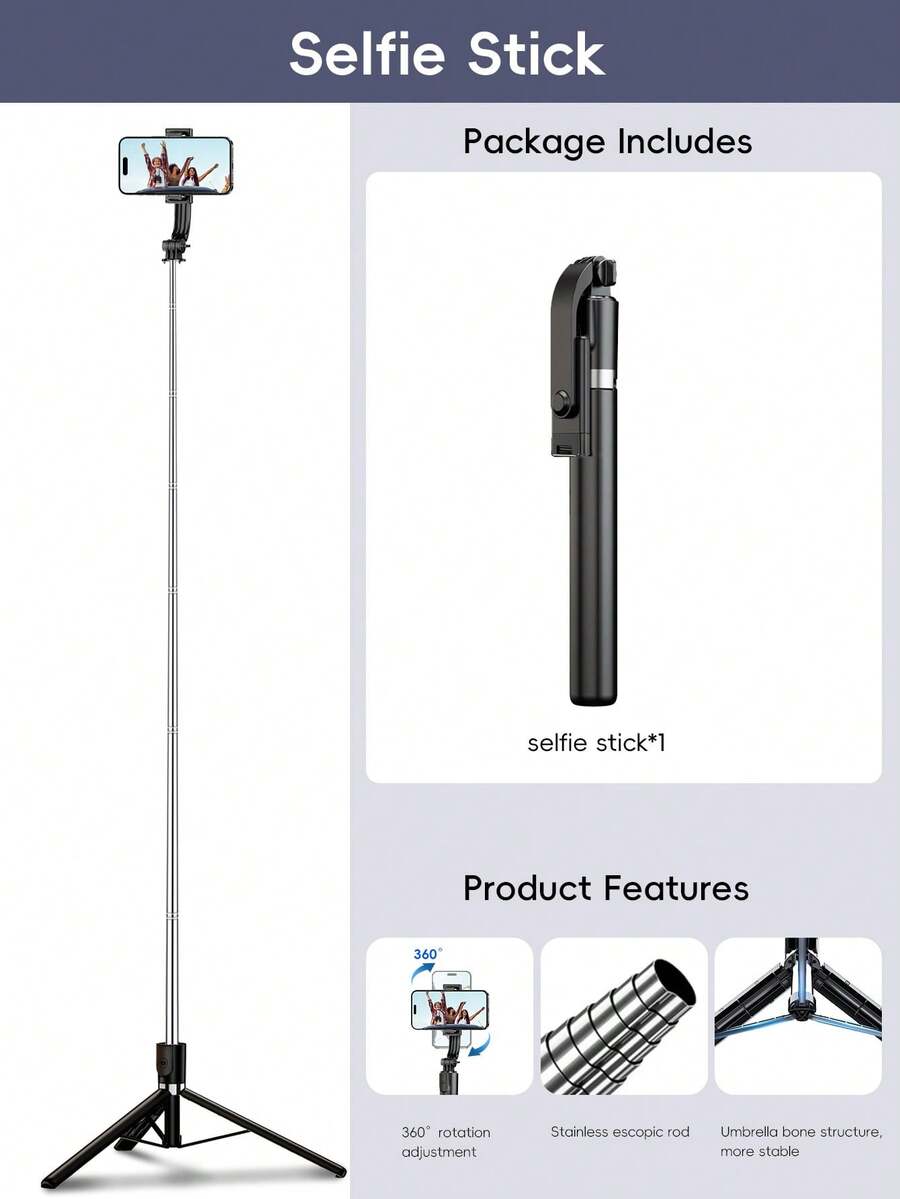 170cm Metal Bluetooth Remote C - Selfie Stick Tripod recensione e prezzo