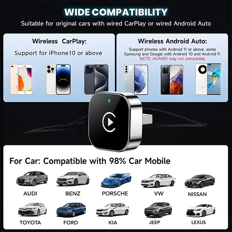 2-in-1 Wireless CarPlay Adapte - Phone Accessories Online recensione e prezzo