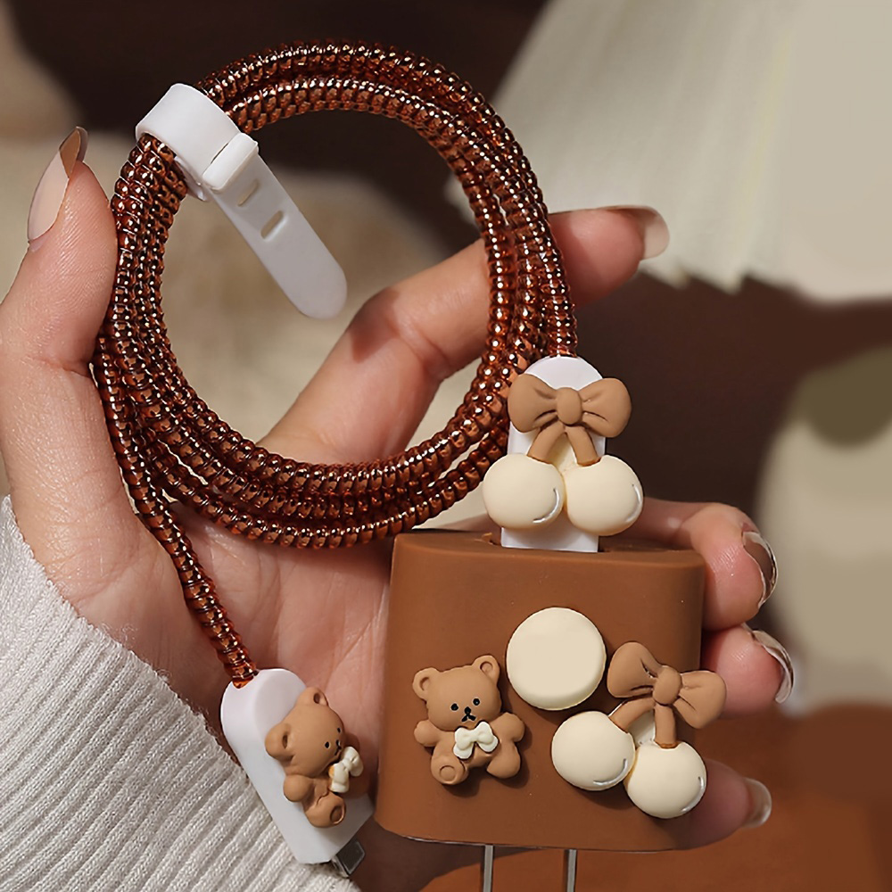Cute Bear Charger Protector Ca - Phone Accessories Online recensione e prezzo