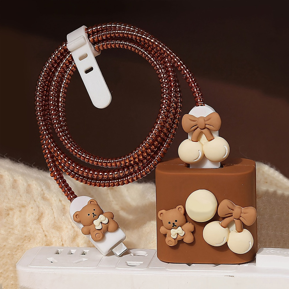 Cute Bear Charger Protector Ca - Phone Accessories Online recensione e prezzo