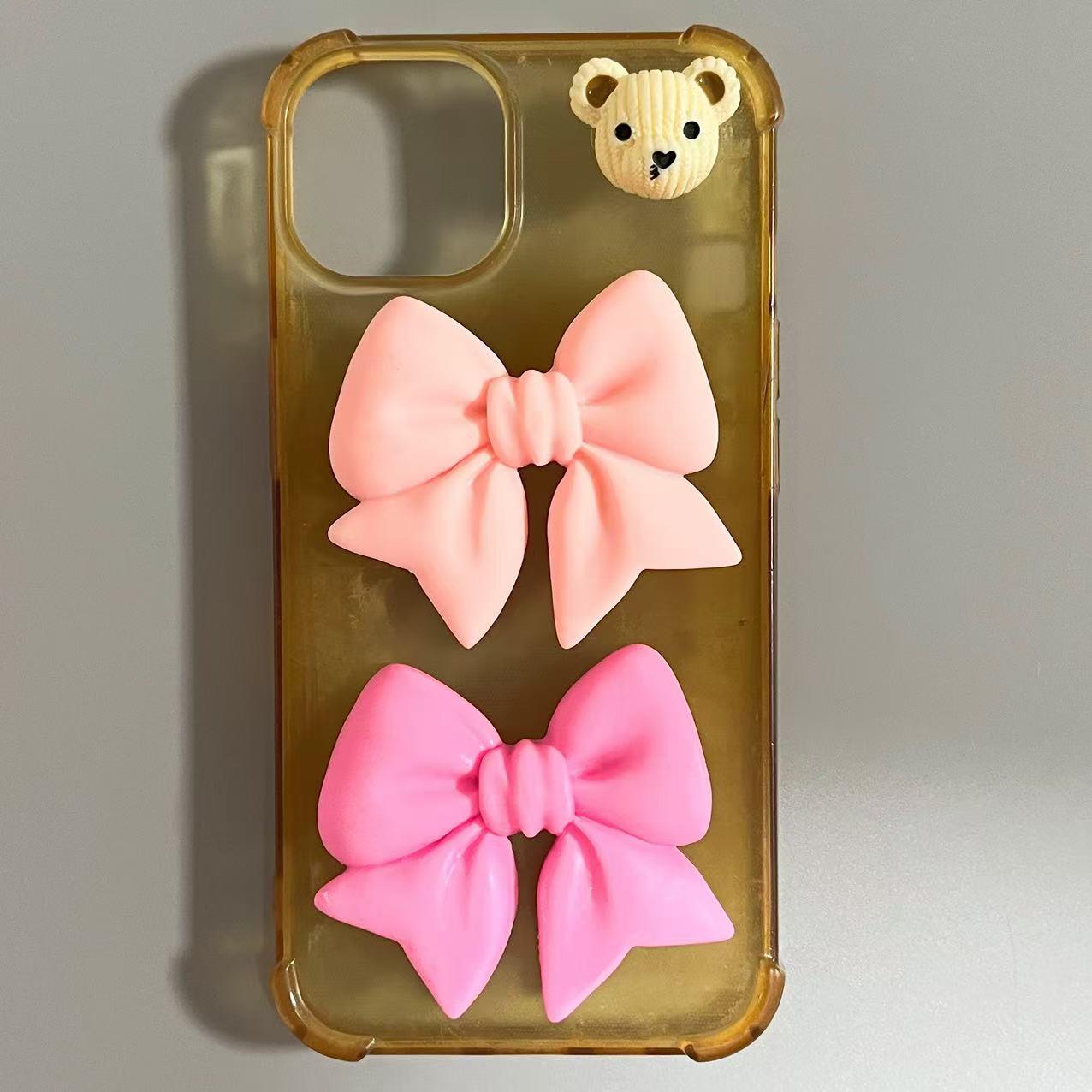 1Pcs Y2K Kawaii Bling Pink Bow - Phone Accessories Logo Design recensione e prezzo