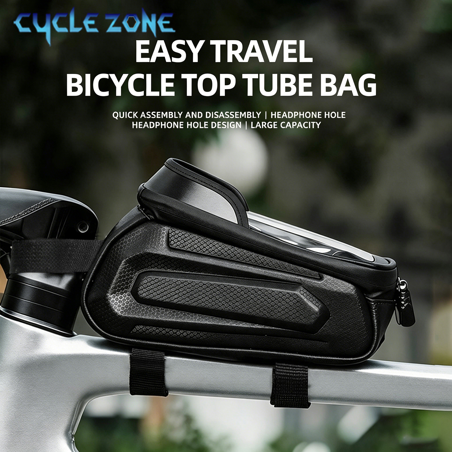 Bike Top Tube Bag Bicycle Fram - Phone Zone Accessories & Repair recensione e prezzo