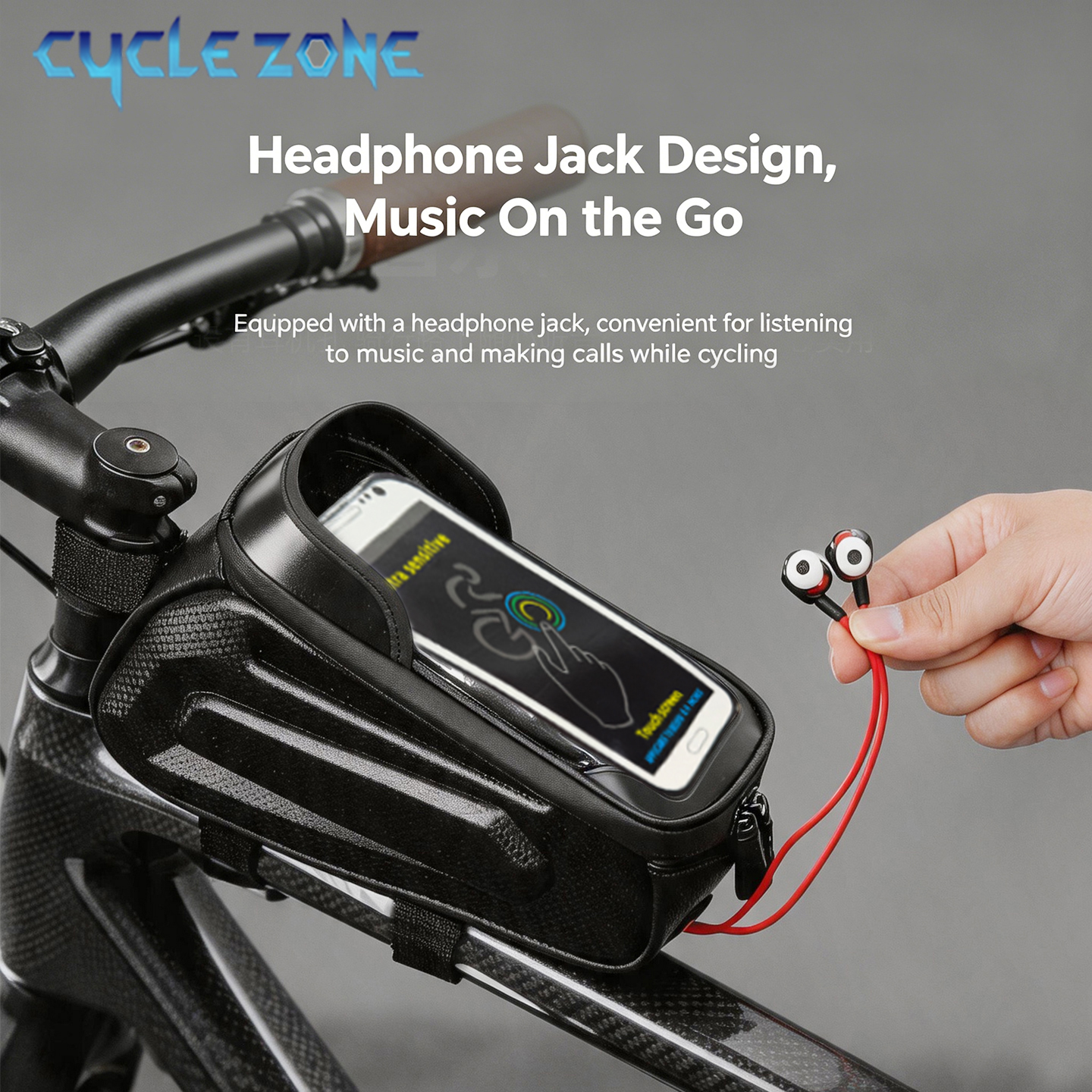 Bike Top Tube Bag Bicycle Fram - Phone Zone Accessories & Repair recensione e prezzo