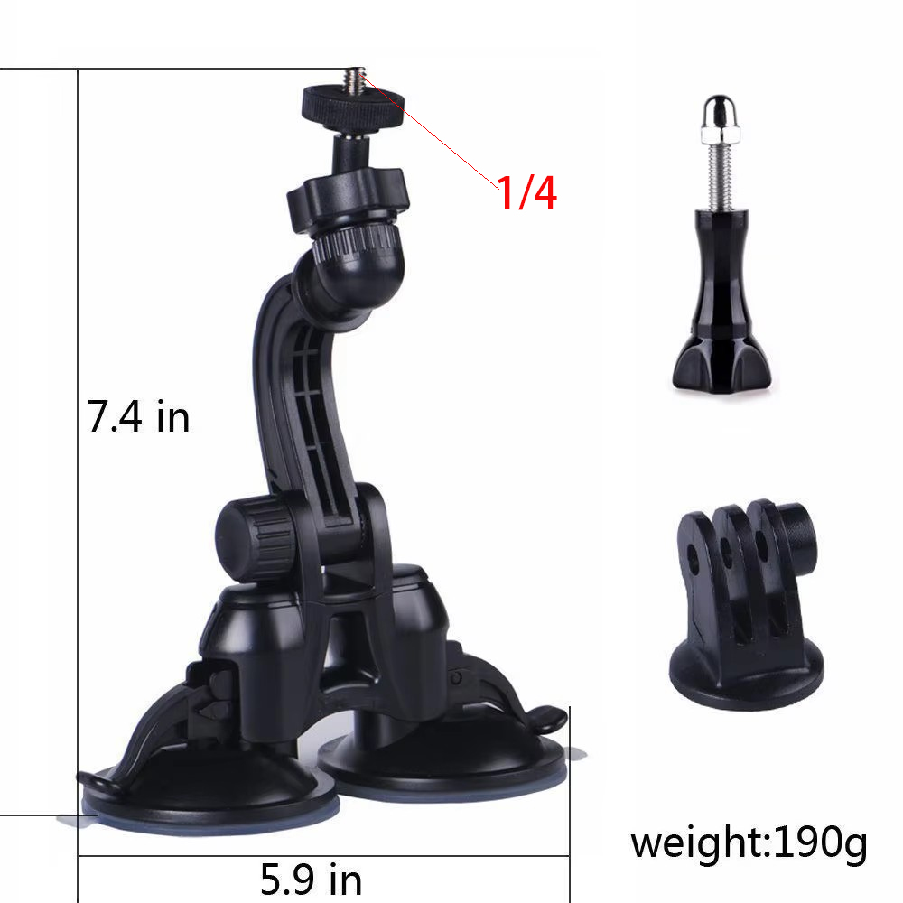Double Suction Cup Mount with  - Selfie Stick Tripod recensione e prezzo