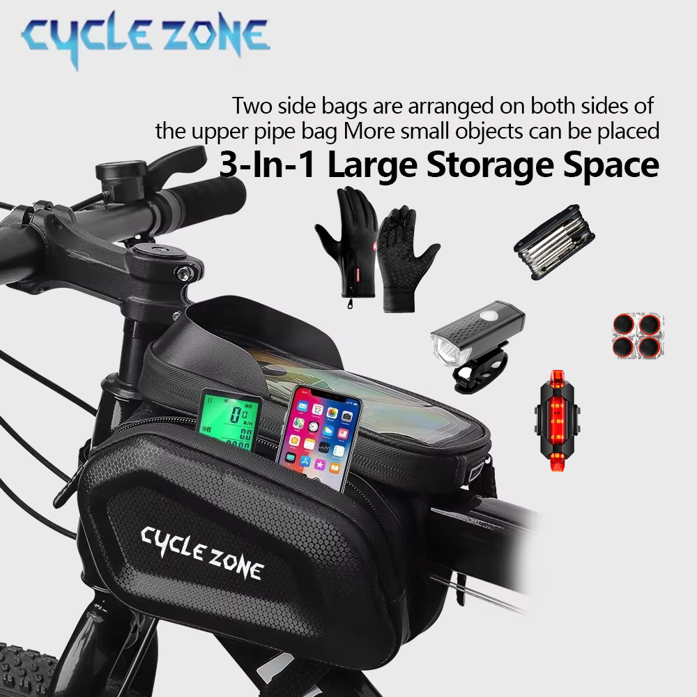 Large Capacity Bicycle Top Tub - Phone Zone Accessories & Repair recensione e prezzo
