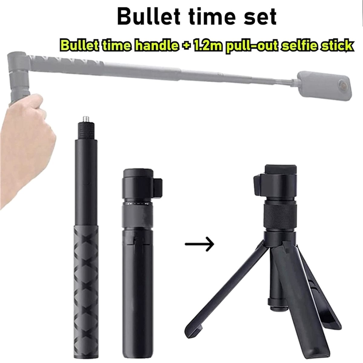 N05R Rotary Handle Desktop Tri - Selfie Stick Tripod recensione e prezzo